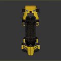 Mechanical Character With Black Tire Yellow Mechanical Arms Red Stripe And EPS Logo