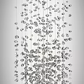 Elegant Modern Crystal Chandelier With Hanging Sparkling Decorative Elements For Contemporary Interior
