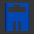Blue Plastic Storage Crate With Handles And Compartments For Home Organization