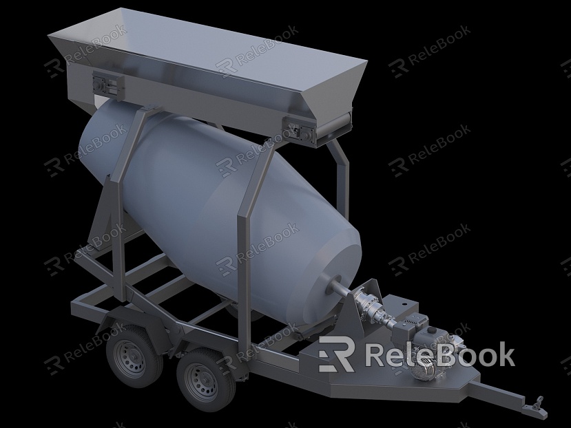 Mobile concrete mixer mixer truck model