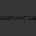 Black Modern Tactical Pistol With Attached Silencer Sleek Grip And Durable Build