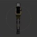 Modern Tactical Weapon Design Featuring Brown Black Metal Body And Sight