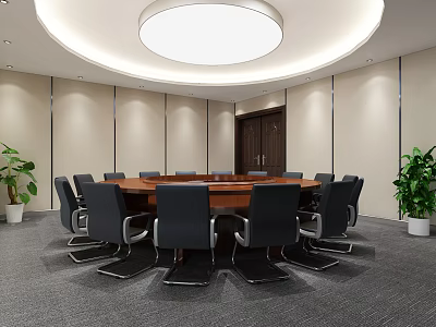 Modern Meeting Room Reception Room Discussion Room Office 3d model