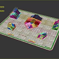 Skateboard Training Equipment With Multiple Ramps Rails And Park Layout Setup