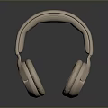 Modern Beige Over Ear Computer Headphones with Soft Cushions and Adjustable Headband