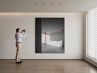 modern decorative painting 3d model