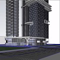 Modern Shenzhen North Station Office Building Hotel Commercial Complex 3d model