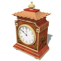 New Chinese clock and clock 3d model