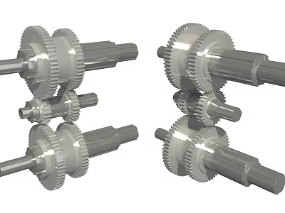 Precision Metal Hardware Tools Featuring Gears And Shafts For Mechanical Applications 3d model