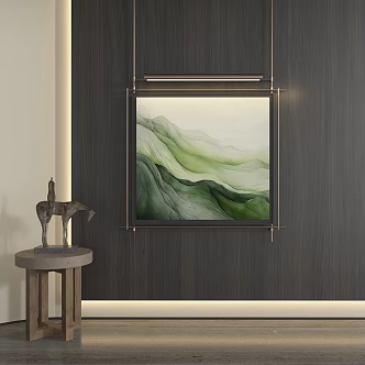 abstract decorative painting 3d model
