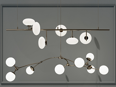 Modern chandelier combination model