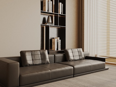 Three-seat sofa 3d model