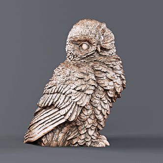 Modern Owl 3d model