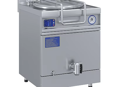 Stainless Steel Commercial Kitchen Equipment With Control Panel And Handle 3d model