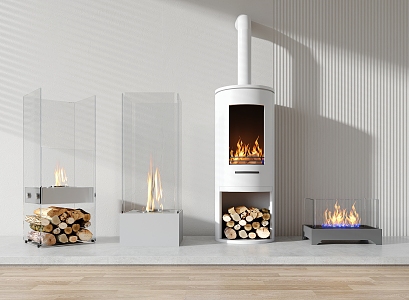 Modern Fireplace Decorative Fireplace 3d model