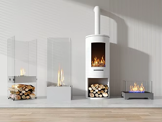 Modern Fireplace Decorative Fireplace 3d model