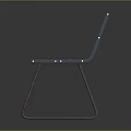 Modern Wooden Chair With Metal Frame And Stylish Seat Backrest Design