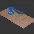 Plastering Trowel Hardware Tool with Wooden Base and Metal Handle for Durable Construction Work