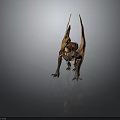 Fantasy Rider And Winged Mythical Creature Mount With Saddle Equipment
