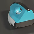 Modern Electric Iron in Blue and White Design with Sleek Handle for Daily Household Use