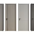 Modern Hinged Doors Various Designs Neutral Colors Wood Grain And Smooth Finishes For Home Interior