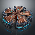 science fiction nuclear reactor science fiction item science fiction component high-tech component science fiction equipment science fiction scene 3d model