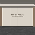 Modern Front Desk Background Wall Simple Background Wall Front Desk Reception Area Background Wall Company Front Desk Background Wall 3d model
