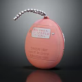 Pink Egg Shaped Everyday Electrical Device Official Product Made In Japan 1987 With Chain