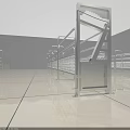 Self Locking Anti Return Cattle Restraint Gate Agricultural Equipment for Livestock Passage