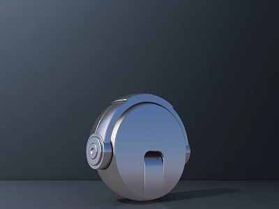 Modern Sleek Stainless Steel Door Handle With Minimalist Design And Ergonomic Grip 3d model