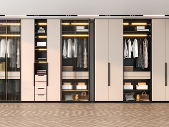 Modern wardrobe 3d model