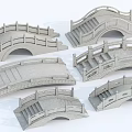 Landscape Bridges Featuring Multiple Stone Designs Arched Shapes And Ornate Railings