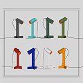 Modern table lamp 3d model