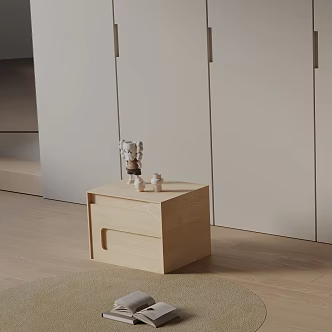 Modern bedside table 3d model