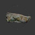 Natural Wooden Stone Block With Rough Surface And Colorful Natural Patterns