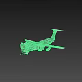 Gray Passenger Airliner with Four Engines Long Wings and Tail Logo Design
