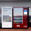 modern vending machine self-service vending machine 3d model