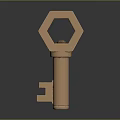 Key Door Key Gold Key Silver Key Ancient Key Cartoon Key Animation Key Realistic 3d model