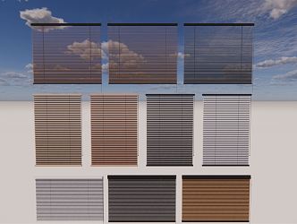 Modern venetian blinds 3d model