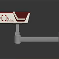 Projection Monitoring Smart Security Camera Red And White Design With Metal Bracket Installation