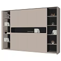 Modern bookcase 3d model