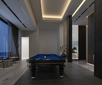 Modern Billiards Room Billiards 3d model