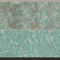 Elegant Green Marble Background Wall With Decorative Panels And Natural Texture