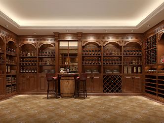 American Wine Cellar 3d model