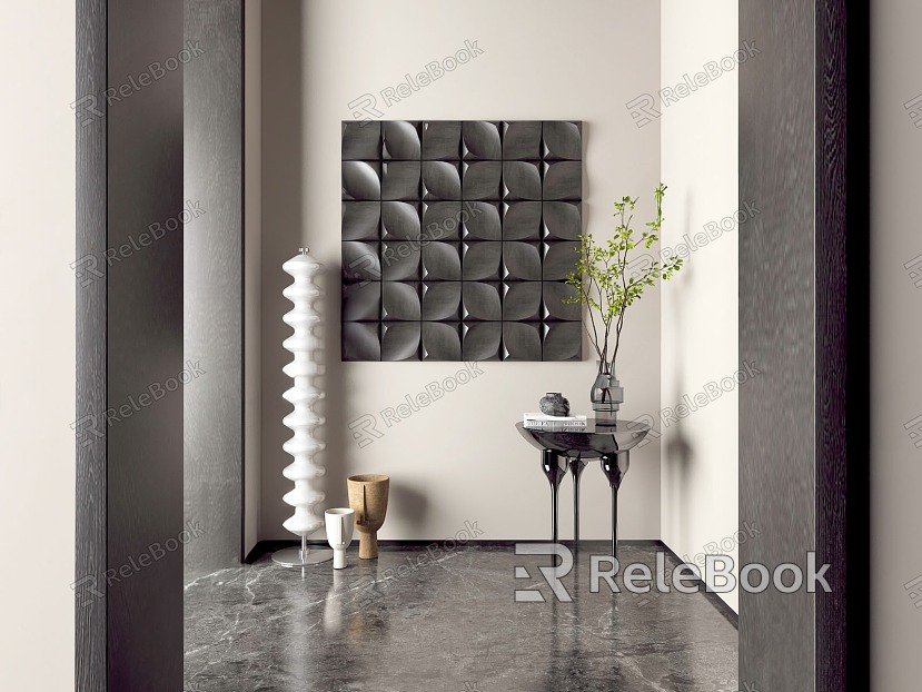 Three-dimensional pendant wall decoration model