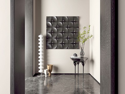 Three-dimensional pendant wall decoration model