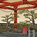 Japanese Lohan Pine Modeling Pine Landscape Pine 3d model