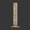 Modern Columns Classical Stone Columns Stone Columns Stone Columns 3d model