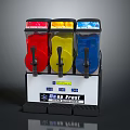 BUBB FRESH Commercial Beverage Dispenser With Red Yellow Blue Tanks Design
