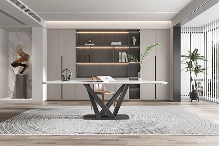 Modern study 3d model
